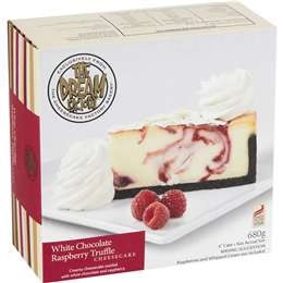 The Dream Factory White Choc Raspberry Truffle Cheesecake 680g