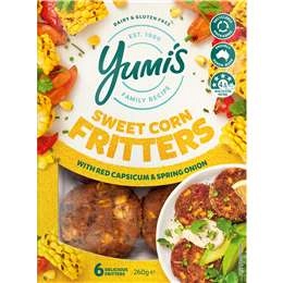 Yumi's Sweet Corn Fritters  6 Pack