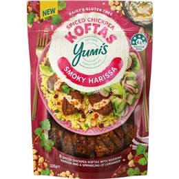 Yumi's Spiced Chickpea Koftas Smoky Harrissa 8 Pack