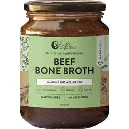 Nutra Organics Beef Bone Broth Native Herbs  190g