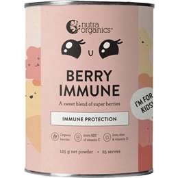 Nutra Organics Berry Immune Protection For Kids 125g