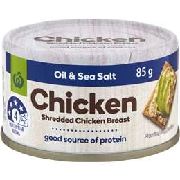 Woolworths Shredded Chicken Breast Oil & Sea Salt 85g