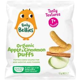 Baby Bellies Organic Puffs Apple & Cinnamon 12g