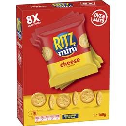 Ritz Mini Crackers Cheese Flavour Multipack 8 Pack