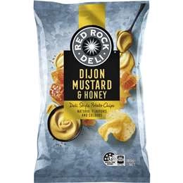 Red Rock Deli Potato Chips Share Pack Dijon Mustard & Honey 165g