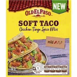 Old El Paso Soft Taco Chicken Tinga Spice Mix Mild 30g