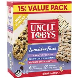 Uncle Tobys Lunchbox Faves Multipack Variety 15 Pack