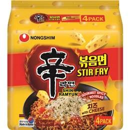 Nongshim Shin Ramyun Spicy Noodles Cheese 4 Pack