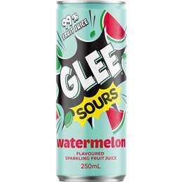 Glee Sours Watermelon Flavoured Sparkling Fruit Juice 250ml