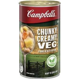 Campbell's Chunky Creamy Veg Soup  505g