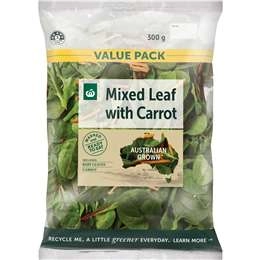 Woolworths Baby Leaf Mix With Carrot 300g