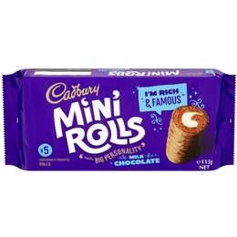 Cadbury Mini Rolls Chocolate 5 Pack