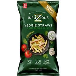 Infuzions Veggie Straws 5 Pack