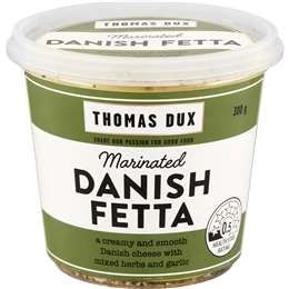 Thomas Dux Marinated Danish Fetta Herb & Garlic 300g