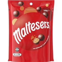 Maltesers Milk Chocolate Snack & Share Bag 140g