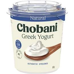 Chobani Greek Yogurt Natural Whole Milk 907g