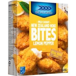 Sealord Hoki Fillets Fish Bites Lemon Pepper 350g