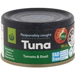 Woolworths Tuna Tomato & Basil 95g