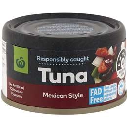 Woolworths Tuna Mexican Style 95g