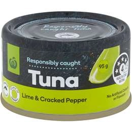 Woolworths Tuna Lime & Cracked Pepper 95g