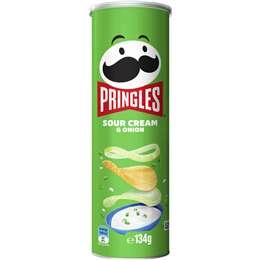 Pringles Sour Cream & Onion Potato Chips 134g