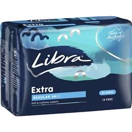 Libra Extra Sanitary Pads Regular 14 Pack