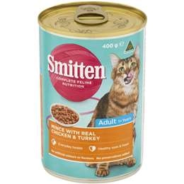 Smitten Cat Food Mince Chicken & Turkey 400g