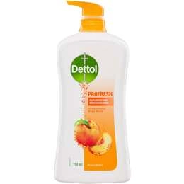 Dettol Profresh Shower Gel Body Wash Peach Burst 950ml