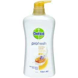 Dettol Profresh Shower Gel Body Wash Milk And Honey 950ml