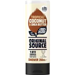 Original Source Body Wash Tropical Coconut & Shea Butter Shower Gel 250ml