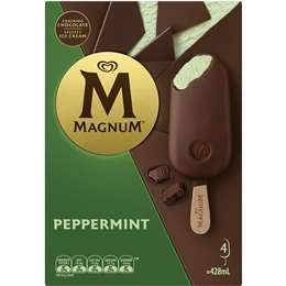 Magnum Peppermint Frozen Dessert Sticks 4 Pack