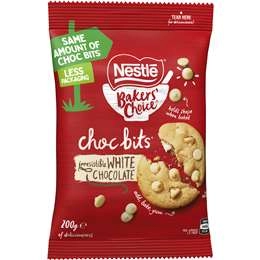 Nestle Bakers' Choice White Choc Bits  200g