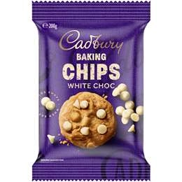 Cadbury Baking White Chocolate Chips 200g