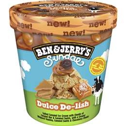 Ben & Jerry's Sundae Dulce De-lish Ice Cream 427ml