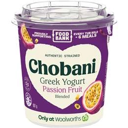 Chobani Foodbank Greek Yogurt Passion Fruit 907g