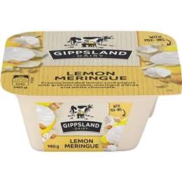 Gippsland Dairy Lemon Meringue Yoghurt With Mix-ins 140g