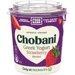 Chobani Foodbank Greek Yogurt Strawberry 907g