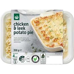 Woolworths Chicken & Leek Potato Pie  350g