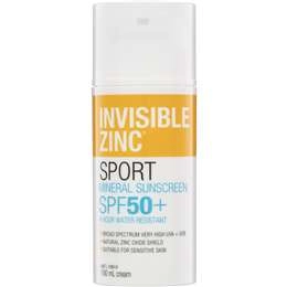 Invisible Zinc Sport Spf 50+ Mineral Sunscreen Cream 100g