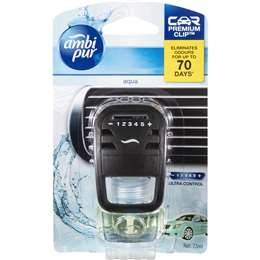 Ambi Pur Car Air Freshener Premium Clip Aqua 7.5ml