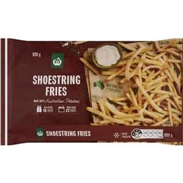 Woolworths Shoestring Fries Chips  900g