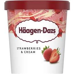 Haagen-dazs Strawberries & Cream Ice Cream Tub 457ml