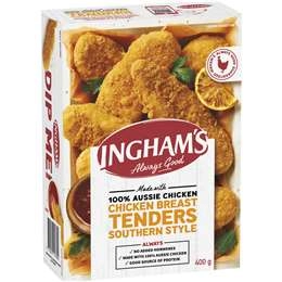 Ingham's Frozen Chicken Breast Tenders Southern Style 400g