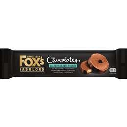 Fox's Chocolatey Salted Caramel Rounds 130g