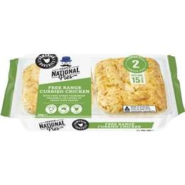 National Curried Chicken Pies  2 Pack