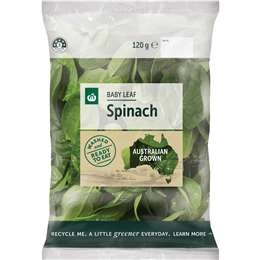 Woolworths Baby Leaf Spinach  120g