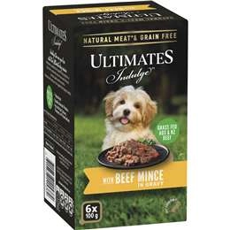 Ultimates Indulge With Beef Mince In Gravy  100g X 6 Pack