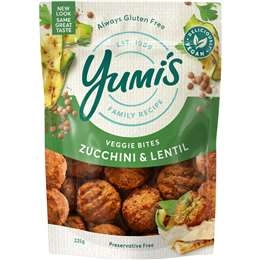 Yumi's Zucchini & Lentil Bites  225g