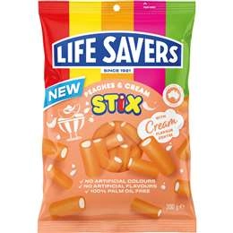 Life Savers Peaches & Cream Stix  200g