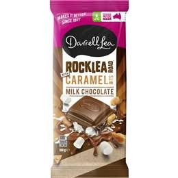 Darrell Lea Rocklea Road With Caramel Bits Chocolate Block 160g